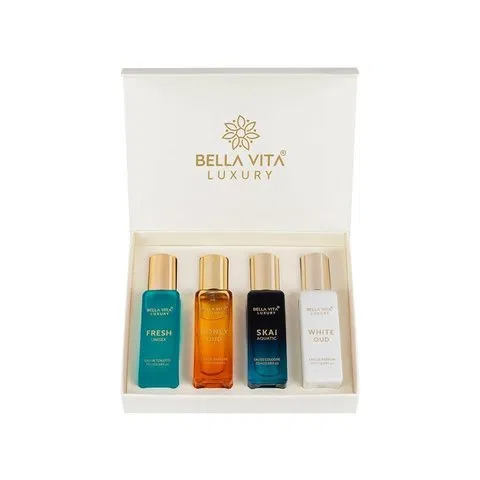 Bella Vita Organic Unisex Luxury Perfume Perfume Gift Set (4x20ml) 1pack