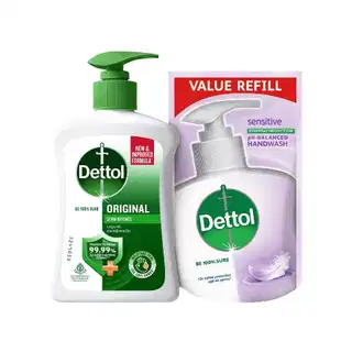 Dettol Handwash Pump Original (Refill Pack Free) 200ml