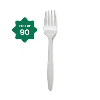 Disposable Plastic Fork Spoon (Kata Chamcha)