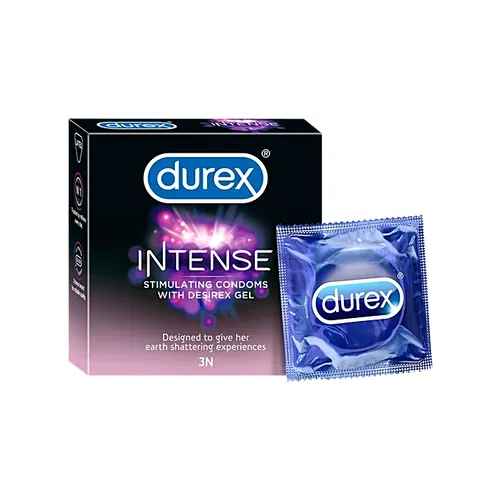 Durex Intense Stimulating Condom with Desirex Gel 3pcs