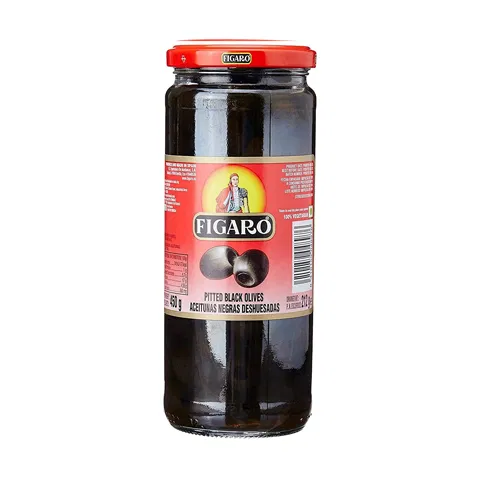 Figaro Pitted Black Olives 340g