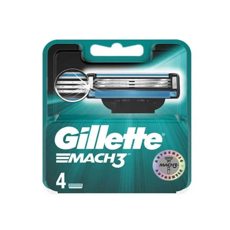 Gillette Mach 3 Men's Razor Blades - 8 Cartridge Refills 8pcs
