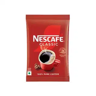 Nescafe Classic Instant Coffee Powder - 100% Pure Coffee Pouch