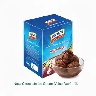 Nova Chocolate Ice Cream (Value Pack) 4l