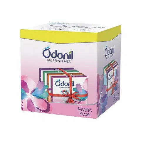 Odonil Bathroom Air Freshener Blocks - Mixed Fragrances (4 x 48 g) - Pack of 4 288g