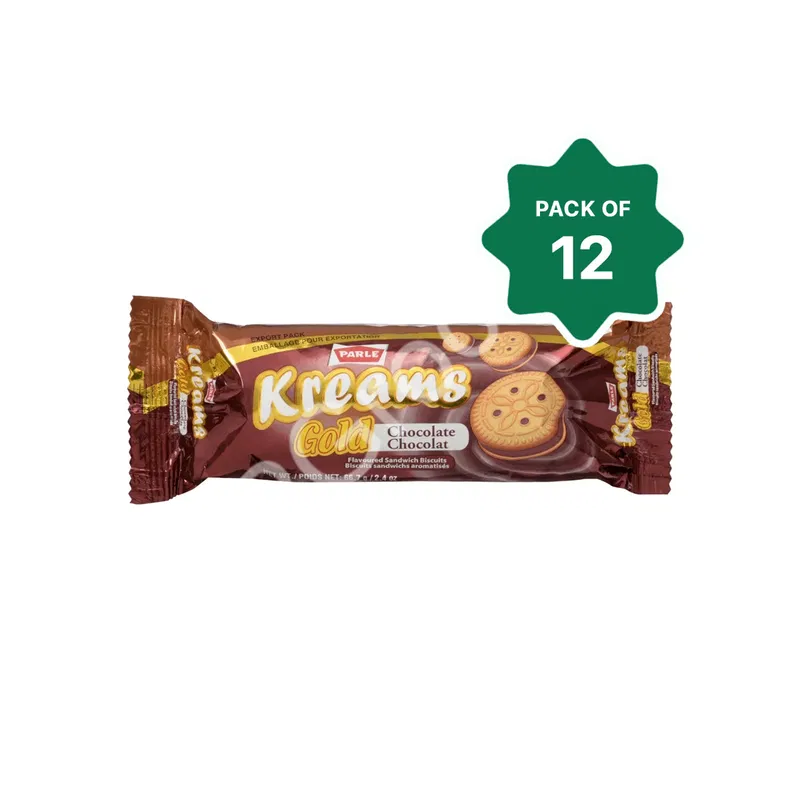 Parle Kream Gold Chocolate Cookies 66g