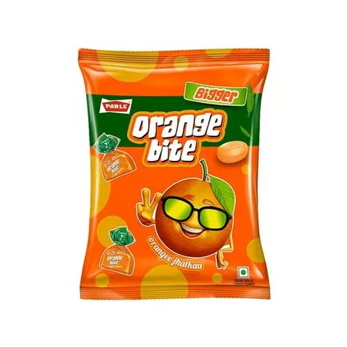 Parle Orange Bite Bigger - Orangee Jhatkaa Candy 214.5g
