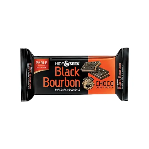 Parle Platina Hide & Seek Black Bourbon Choco Creme Sandwich Biscuits 100g