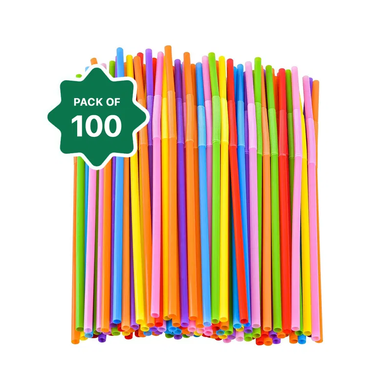 Premium Straw (Big Folding Plastic) (100pcs) 1pack