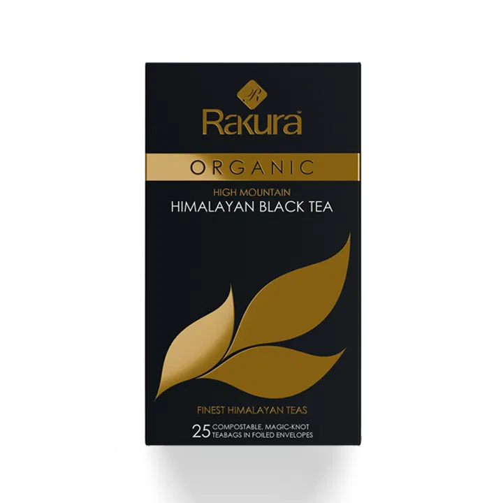 Rakura Organic High Mountain Himalayan Black Green Tea (25Tea Bag) 37.5g