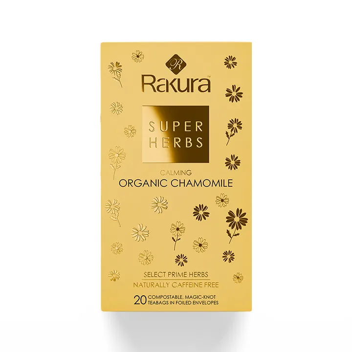 Rakura Super Herbs Calming Organic Chamomile Grean Tea (20Tea Bag) 20g