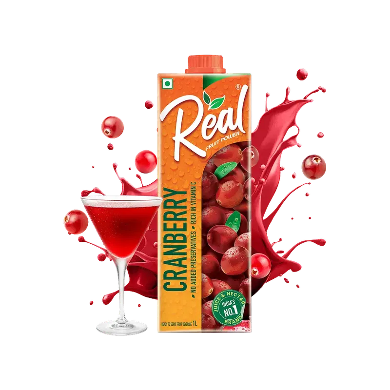 Real Fruit Power Cranberry Juice 1l