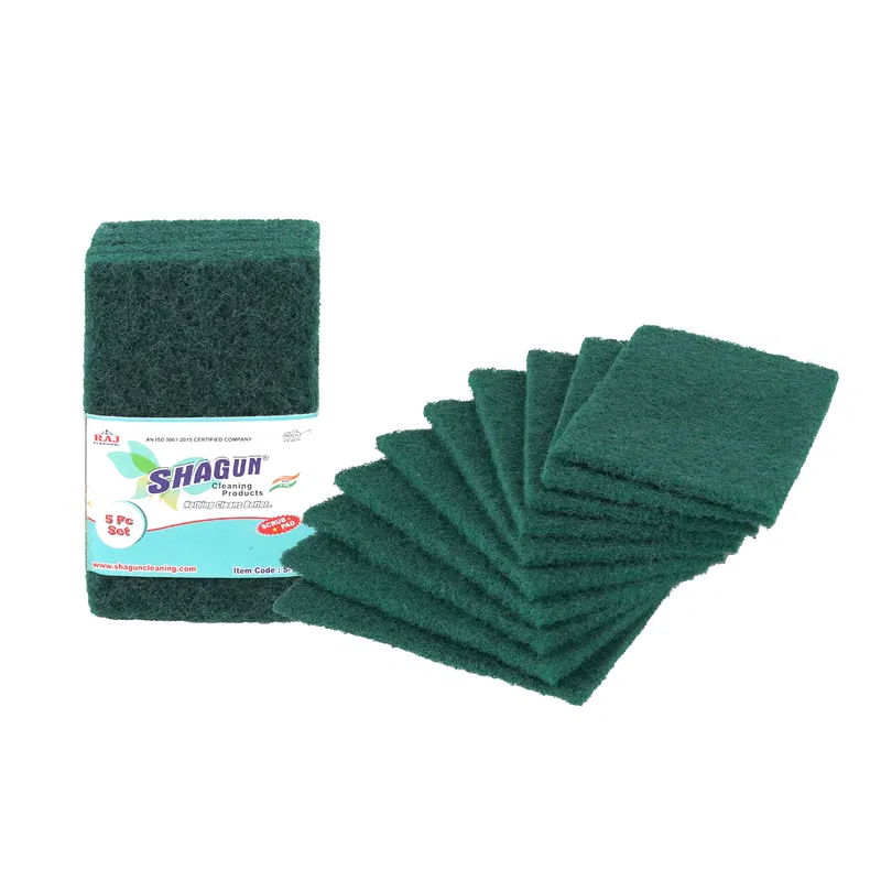 Shagun Green Scrubber Pad (Pack of 10) 1Bundle