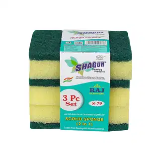 Shagun Sponge Scrubber (3 in 1) 1pcs