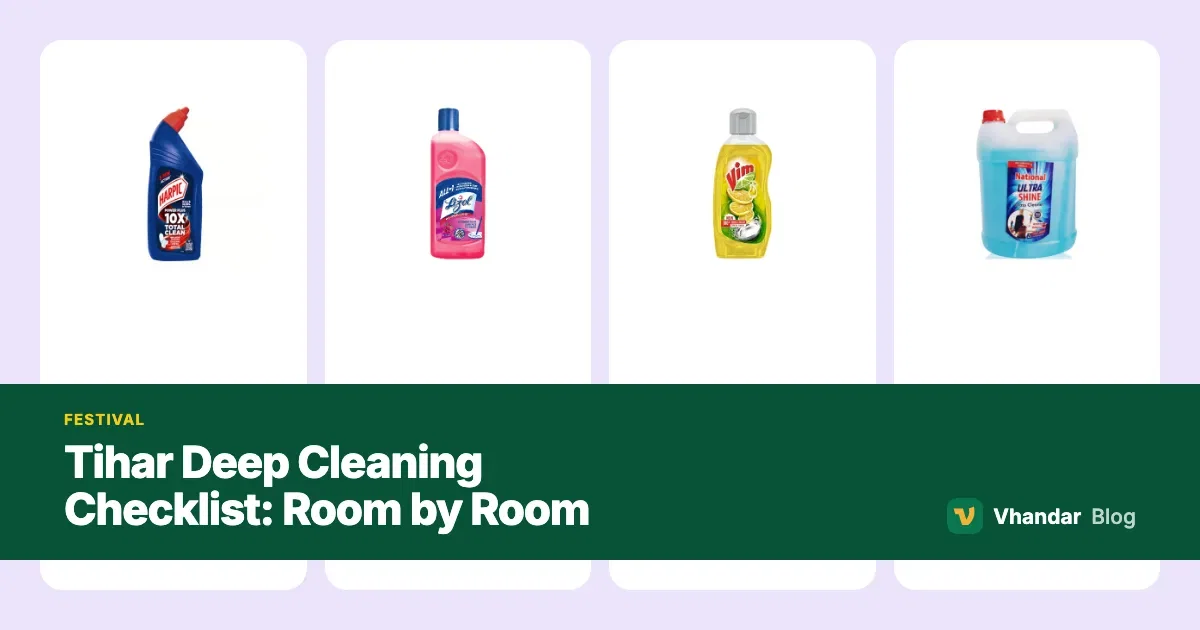 Tihar Deep Cleaning Checklist: Room by Room